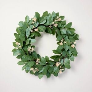 26" Faux Pomegranate Leaf Wreath - Hearth & Hand™ with Magnolia
